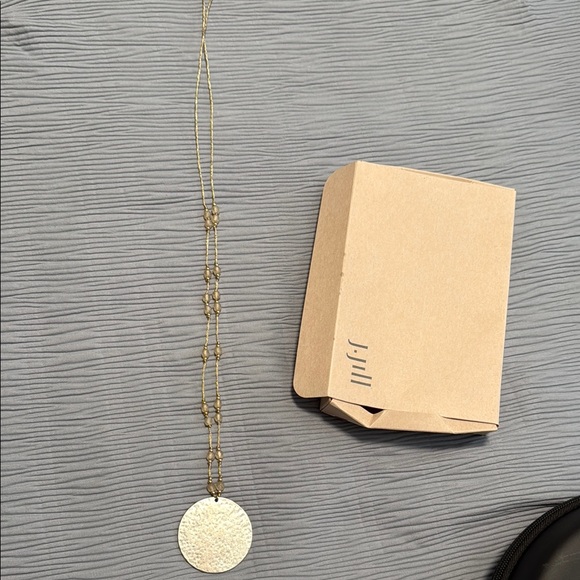 J. Jill Gold and Silver Textured Necklace and earrings - Picture 2 of 4